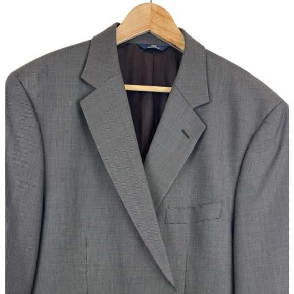 Brooks Brothers 346 Stretch Size 46L Brown Nailshead Wool-Lycra Blazer - Picture 2 of 10